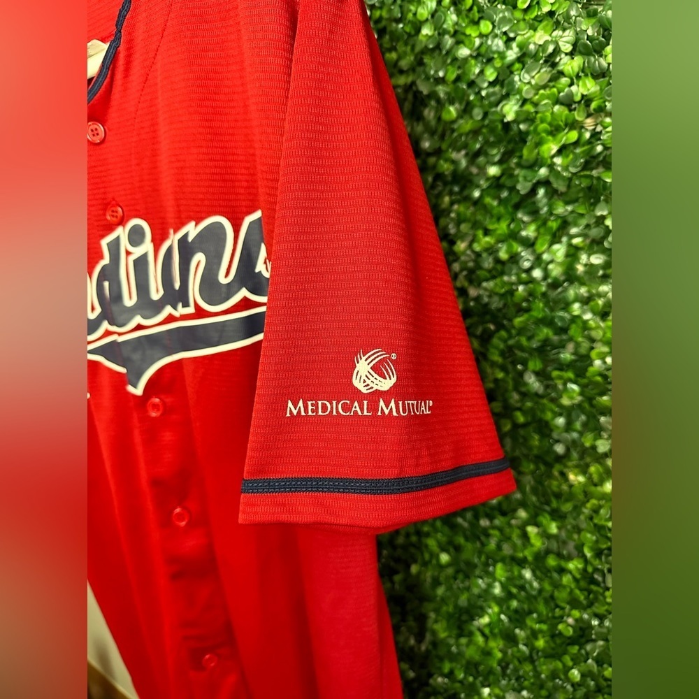Cleveland Indians Carlos Santana #41 Red Jersey - Sz XL - Picture 5 of 9